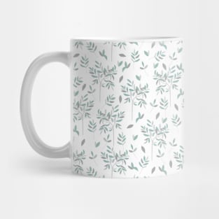 Olive branch pattern in white Mug